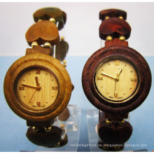 Hlw077 Soem-Männer und Frauen hölzerne Uhr-Bambusuhr-Qualitäts-Armbanduhr